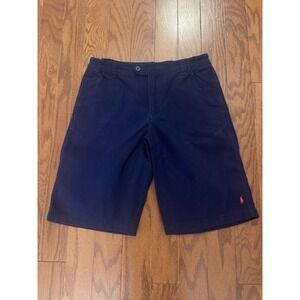 Polo Ralph Lauren Kids Chino Shorts Navy Blue‎ Size 16 Boys Casual Nautical